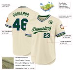 Maglia personalizzata verde-blu retrò, autentica da baseball Maglia personalizzata verde-blu retrò, autentica da baseball