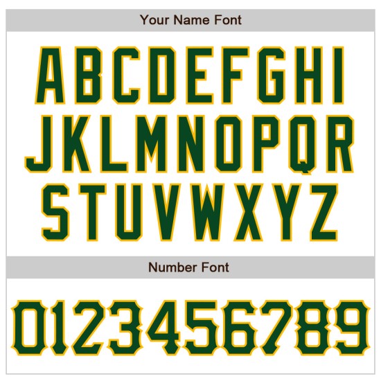 Maglia da baseball personalizzata 3D bianca con motivo astratto, autentica, verde-oro Maglia da baseball personalizzata 3D bianca con motivo astratto, autentica, verde-oro