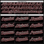 Maglia da baseball personalizzata senza maniche, rossa, bianca, autentica, a righe nere Maglia da baseball personalizzata senza maniche, rossa, bianca, autentica, a righe nere