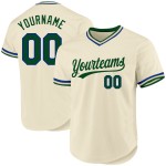Maglia personalizzata verde-blu retrò, autentica da baseball Maglia personalizzata verde-blu retrò, autentica da baseball