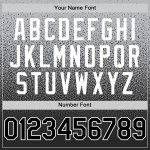 Maglia da baseball personalizzata Fade Authentic Gray Fashion nera e bianca Maglia da baseball personalizzata Fade Authentic Gray Fashion nera e bianca