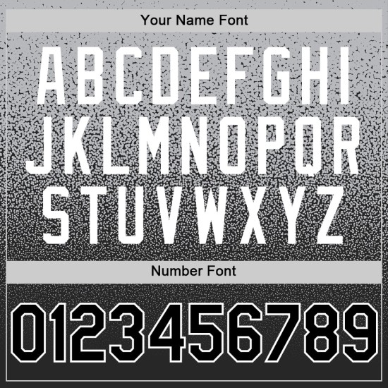 Maglia da baseball personalizzata Fade Authentic Gray Fashion nera e bianca Maglia da baseball personalizzata Fade Authentic Gray Fashion nera e bianca