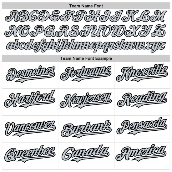 Maglia da baseball autentica, argento-nera, bianca, personalizzata, con righe sfumate Maglia da baseball autentica, argento-nera, bianca, personalizzata, con righe sfumate