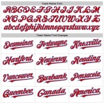 Maglia da baseball a righe bianche sbiadite, autentica, personalizzata, blu, rosso chiaro Maglia da baseball a righe bianche sbiadite, autentica, personalizzata, blu, rosso chiaro