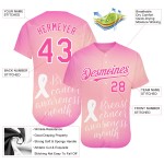Maglia personalizzata 3D con nastro rosa autentico per la consapevolezza delle donne, per la cura del baseball, la salute del seno, il supporto rosa e bianco per il mese del cancro. Maglia personalizzata 3D con nastro rosa autentico per la consapevolezza delle donne, per la cura del baseball, la salute del seno, il supporto rosa e bianco per il mese del cancro.