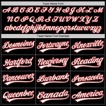 Maglia da baseball autentica retrò bianca e rossa personalizzata, nera Maglia da baseball autentica retrò bianca e rossa personalizzata, nera