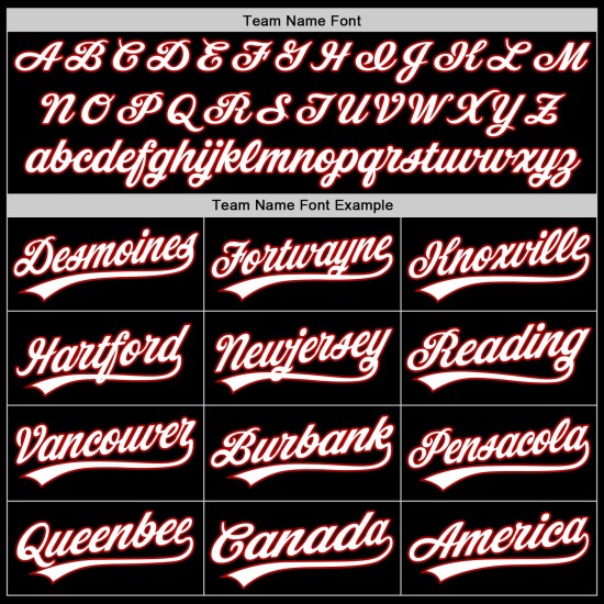 Maglia da baseball autentica retrò bianca e rossa personalizzata, nera Maglia da baseball autentica retrò bianca e rossa personalizzata, nera