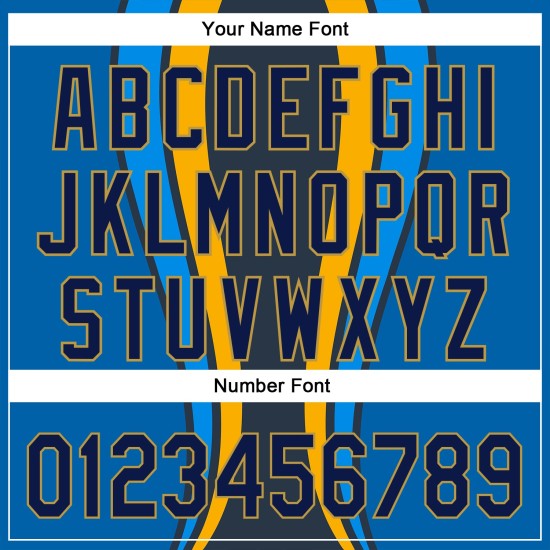 Maglia da baseball autentica blu navy e oro antico, design laterale personalizzato in 3D, motivo a strisce reali Maglia da baseball autentica blu navy e oro antico, design laterale personalizzato in 3D, motivo a strisce reali