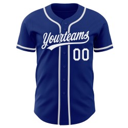 Maglia da baseball personalizzata Royal White autentica