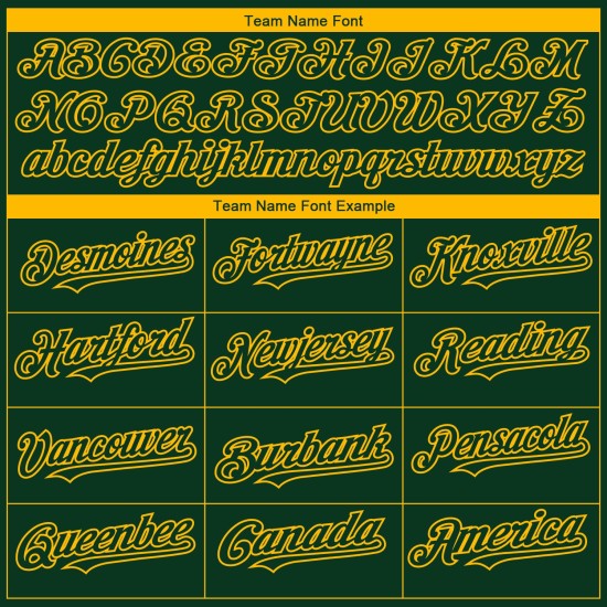Maglia da baseball Oakland City, personalizzata in 3D, autentica, con effetto sfumato oro verde, edizione moda