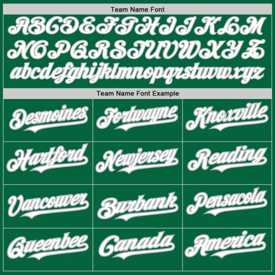 Maglia da baseball personalizzata autentica bianca e grigia Green Kelly Maglia da baseball personalizzata autentica bianca e grigia Green Kelly