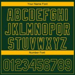Maglia da baseball Oakland City, personalizzata in 3D, autentica, con effetto sfumato oro verde, edizione moda